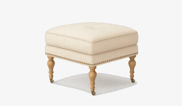 Bellcaster Ottoman - HENDRICKS