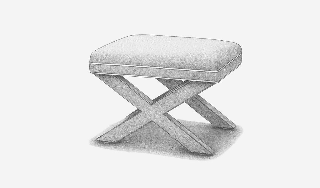Cross Stool - HENDRICKS