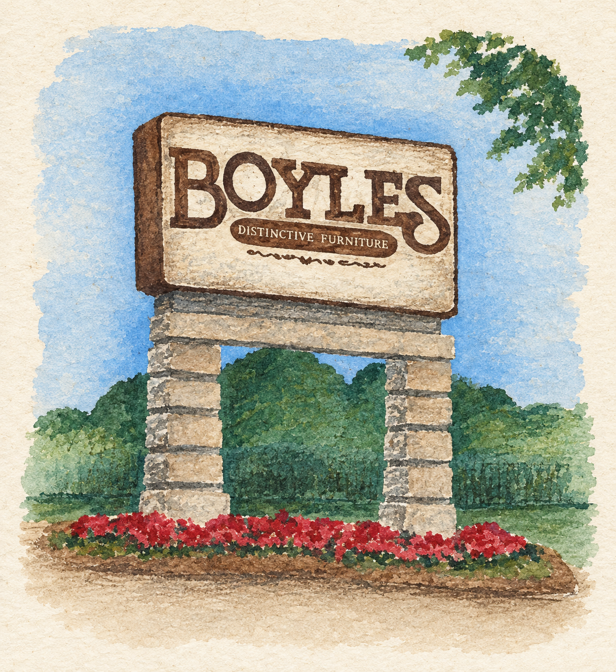 Refined reproduction of the Boyles sign illustration