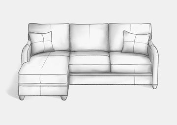 English Arm L Sofa - HENDRICKS