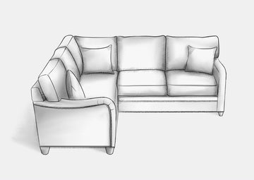 English Arm Short L Sectional - HENDRICKS