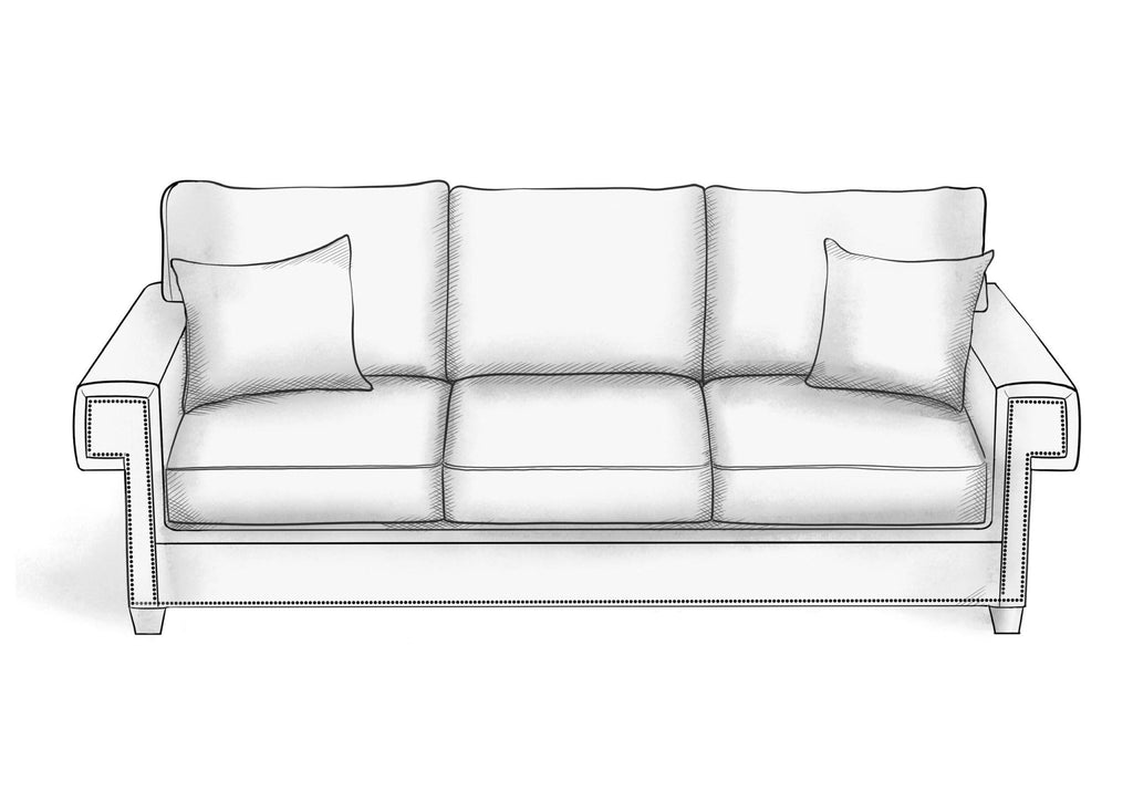 Greek Key Arm Sofa - HENDRICKS