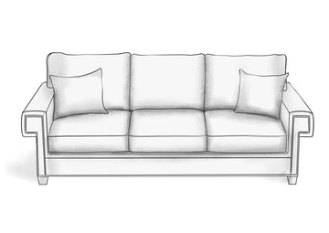 Greek Key Arm Sofa - HENDRICKS