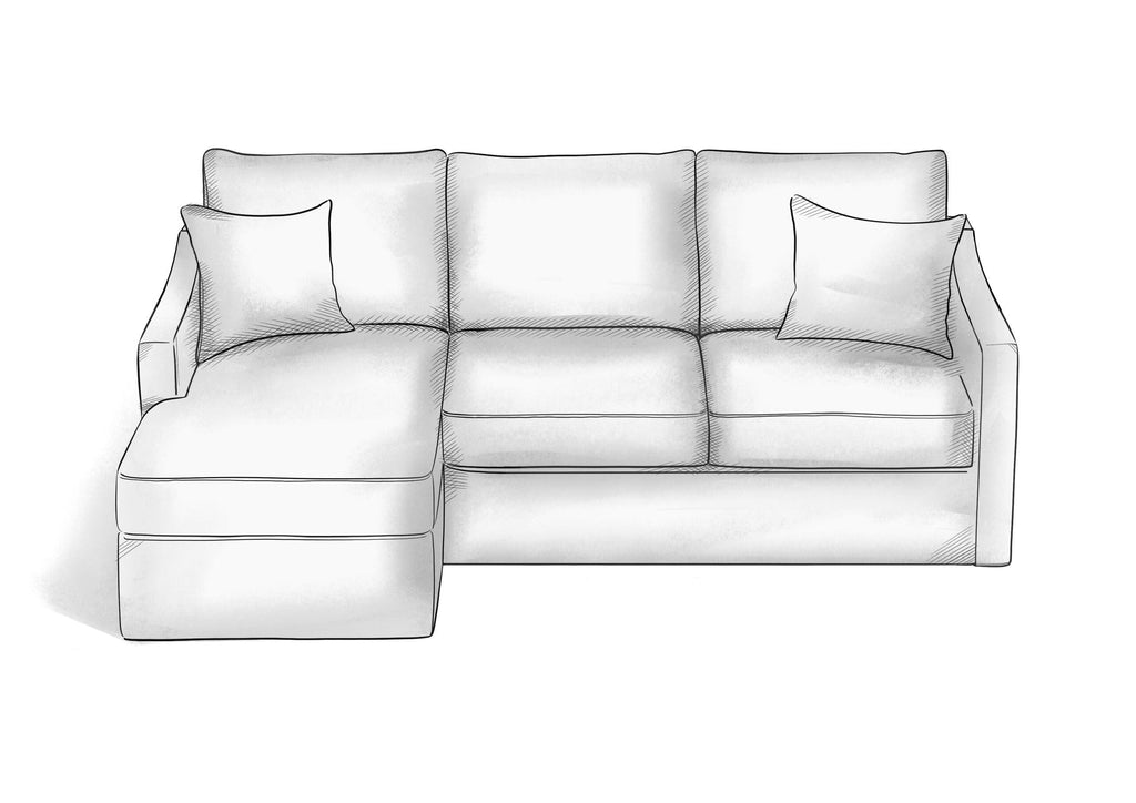 Slope Arm L Sofa - Hendricks Fine Furniture | Luxury Upholstery Craftsmen
