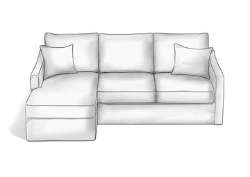 Slope Arm L Sofa - Hendricks Fine Furniture | Luxury Upholstery Craftsmen