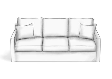 Track Arm Sofa - Hendricks Fine Furniture | Luxury Upholstery Craftsmen